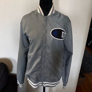 Champion crew neck zip-up Jacket Small